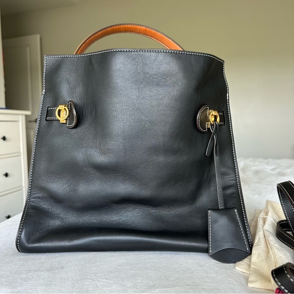 LEE RADZIWILL DOUBLE BAG BLACK - Picture 3 of 12